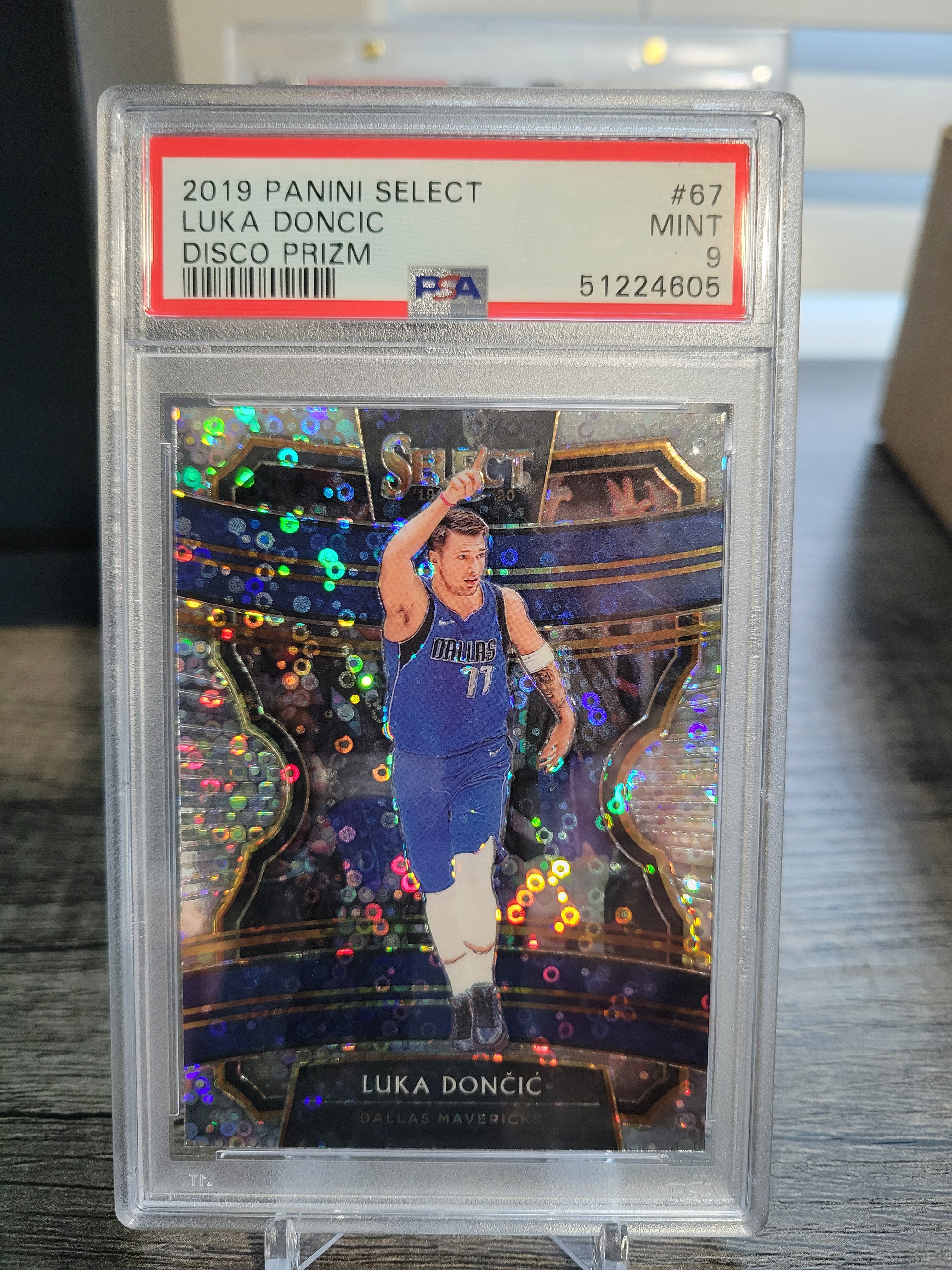2019 Panini Select Luka Doncic Disco Prizm PSA 9