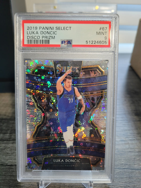 2019 Panini Select Luka Doncic Disco Prizm PSA 9