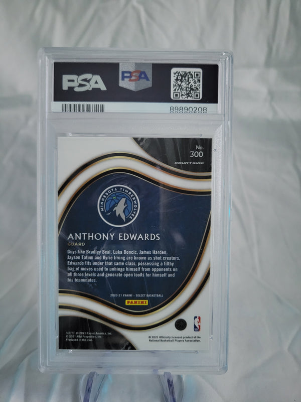 2020 Panini Select Anthony Edwards Blue Retail PSA 10