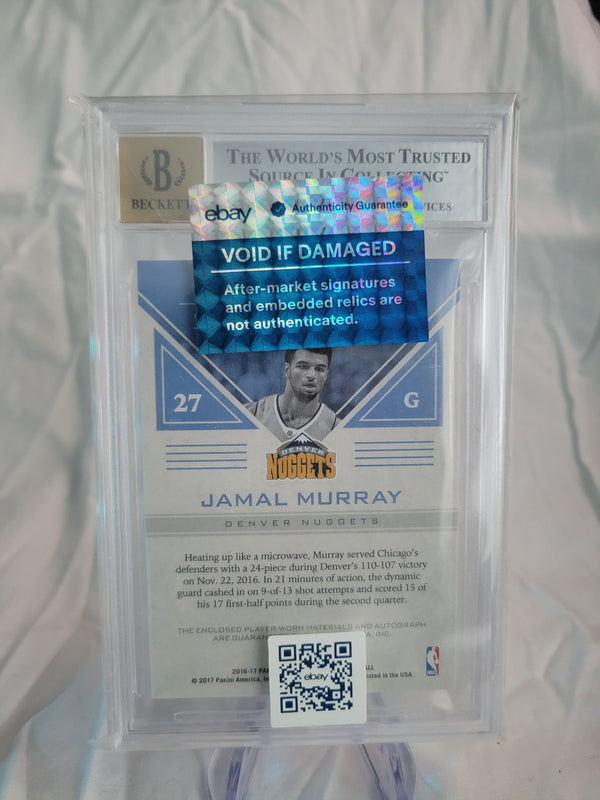 2016-17 Panin Grand Reserve Jamal Murray Jersey Auto 34/99 BGS 8.5/10