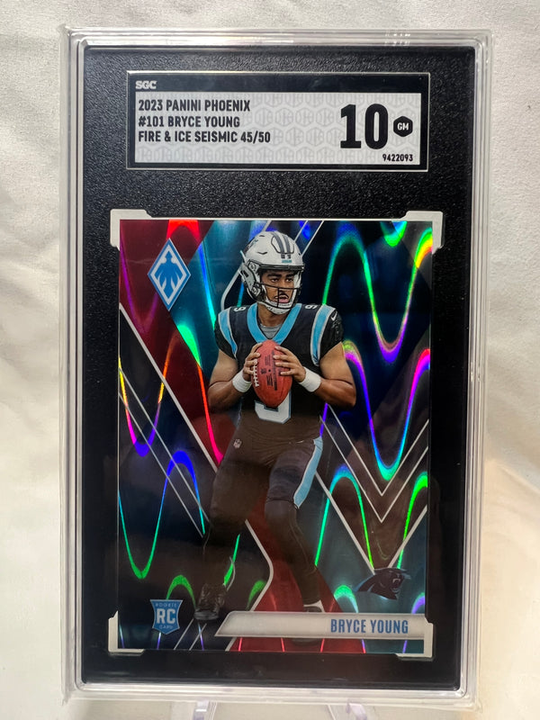 2023 Bryce Young Phoenix Fire & Ice Seismic /50 RC SGC 10