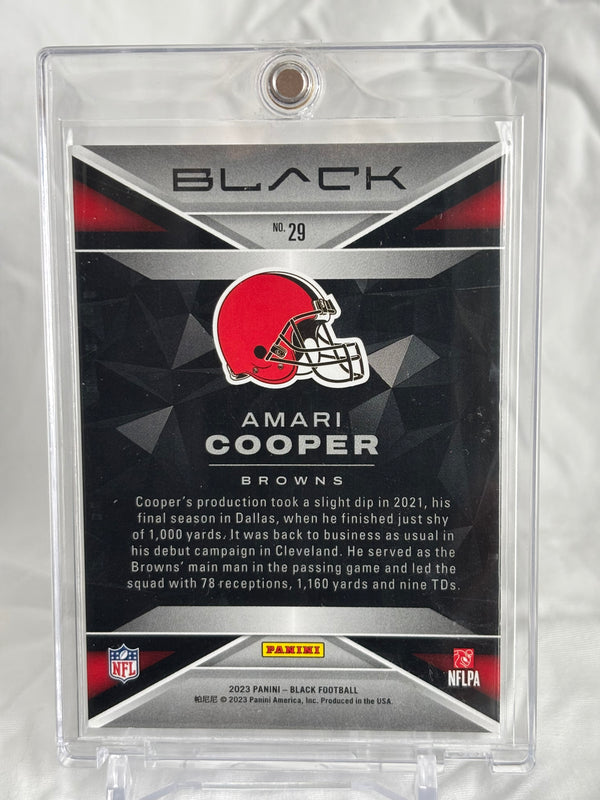 2023 Panini Black Football Amari Cooper One of One