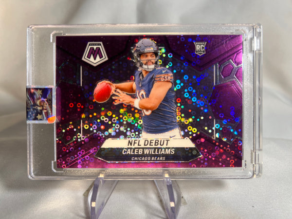 2024 Panini Mosaic Caleb Williams Purple No Huddle /50