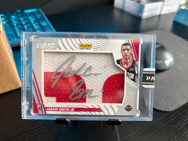 2022-23 Panini Instant Jabari Smith Jr. RPA Clear Vision Patch Auto /10 Sealed  Rockets