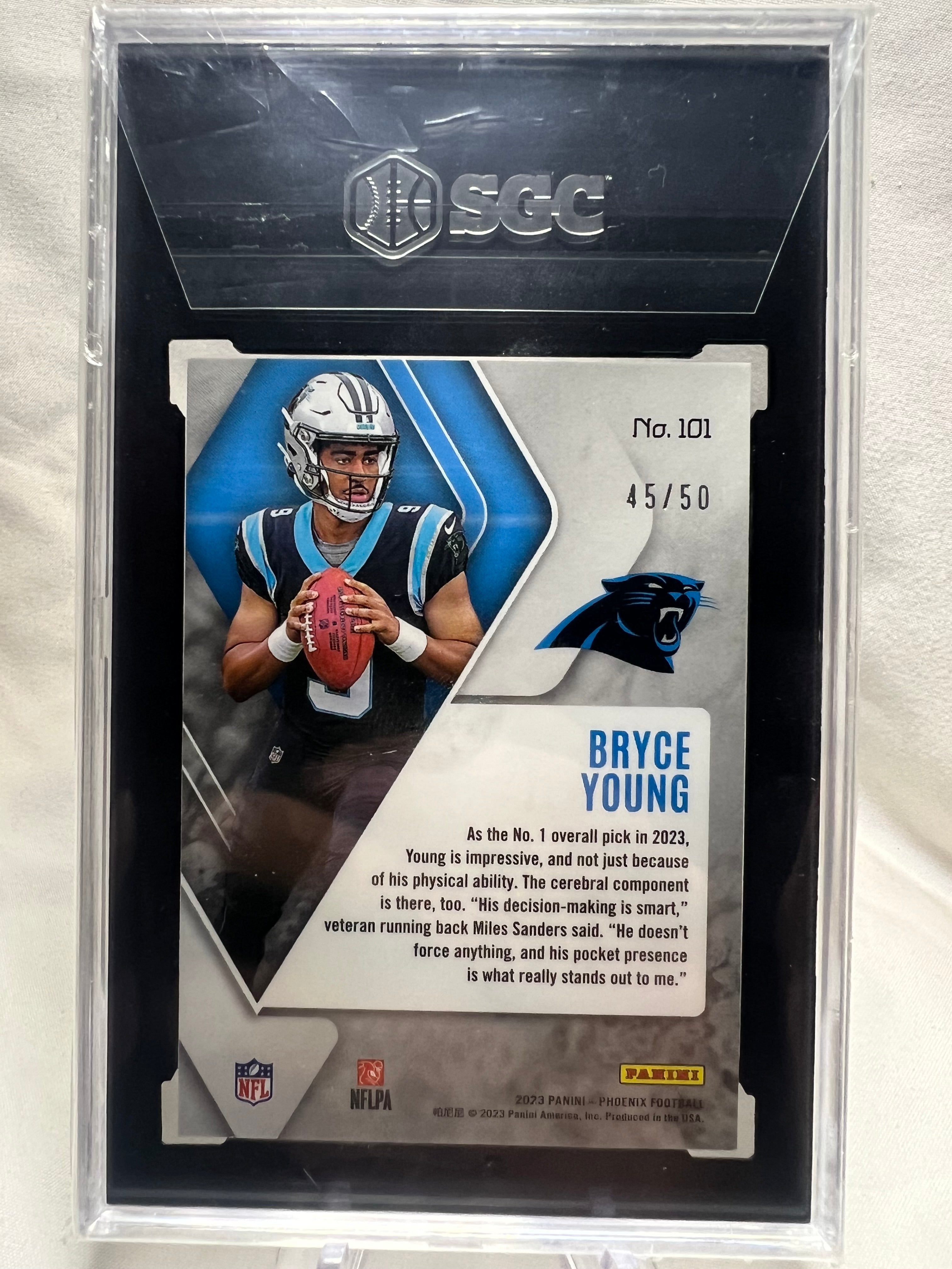 2023 Bryce Young Phoenix Fire & Ice Seismic /50 RC SGC 10