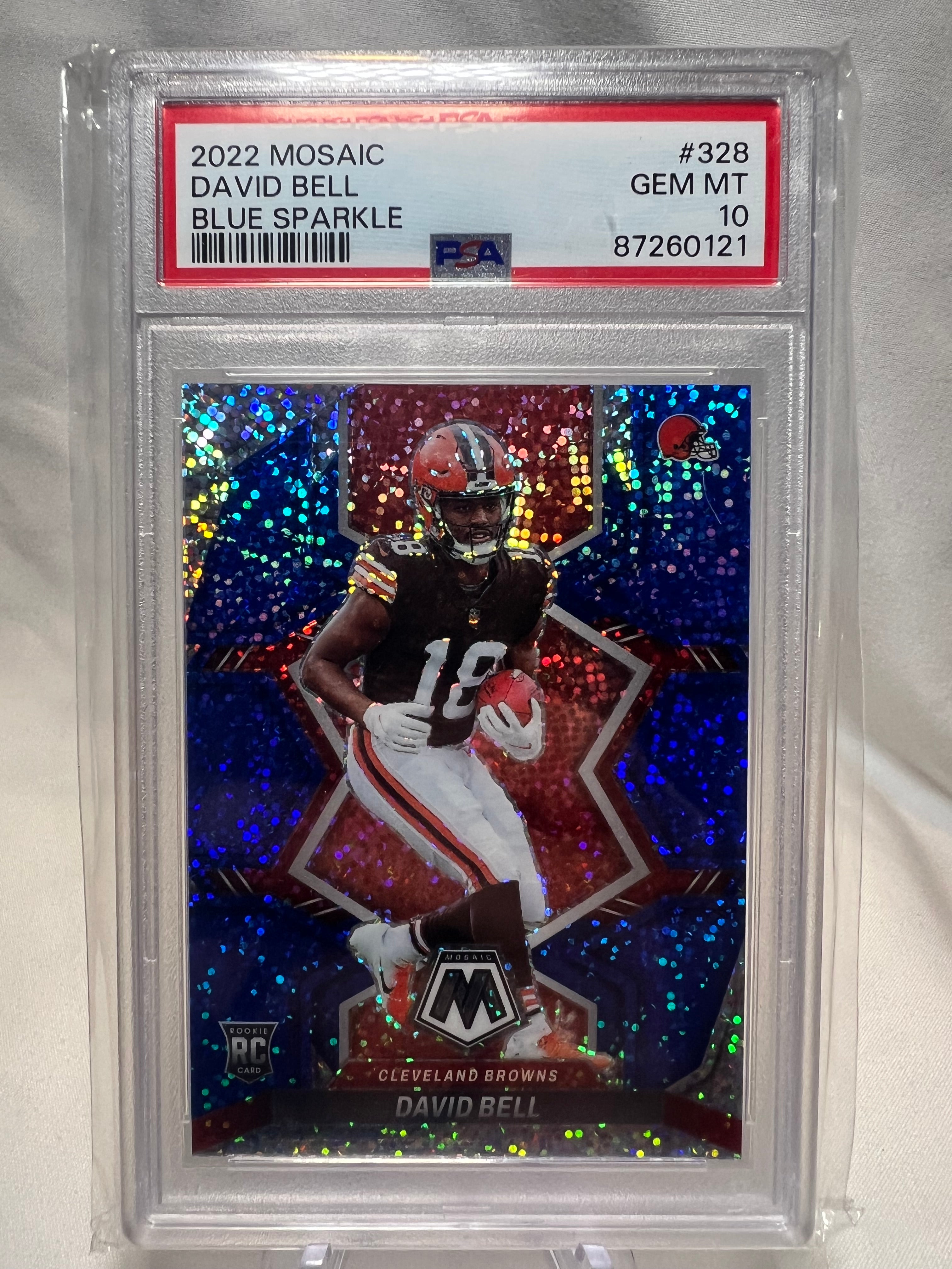 2022 Panini Mosaic David Bell Blue Sparkle RC PSA 10