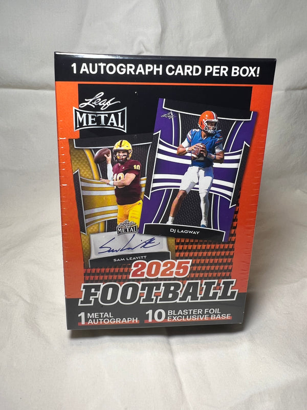 2025 Leaf Metal Football Factory Sealed Blaster Box