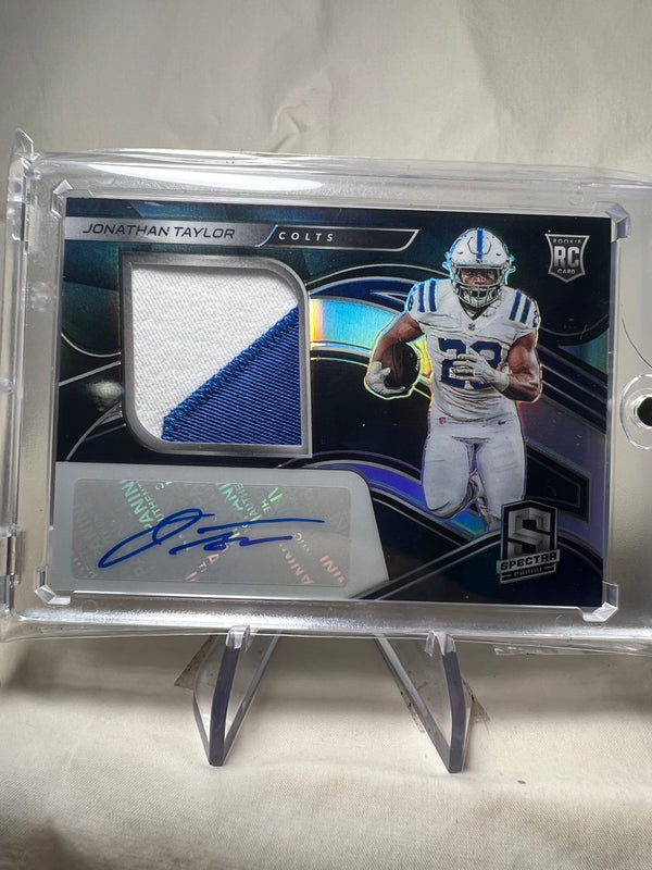 2020 Panini Spectra Johnathan Taylor Rookie Patch Auto /99
