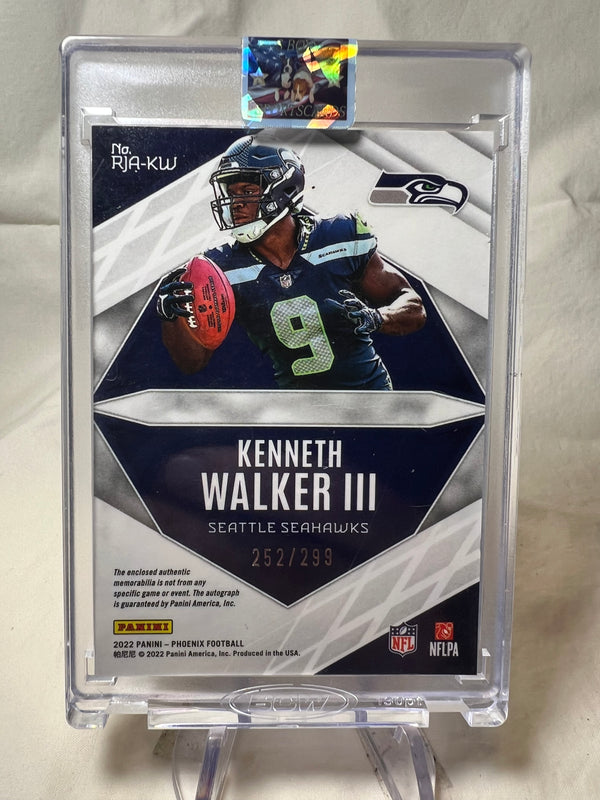 2022 Panini Phoenix Kenneth Walker Rookie Patch Auto /299