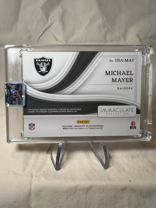 2023 Panini Immaculate Michael Mayers Rookie Patch Auto /87