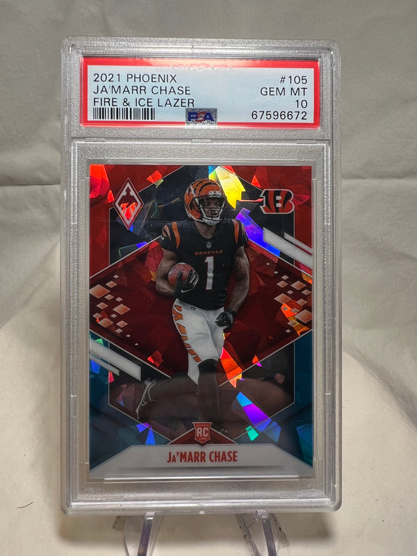 2021 Phoenix Jamarr Chase Fire And Ice Rookie Card /50 PSA 10