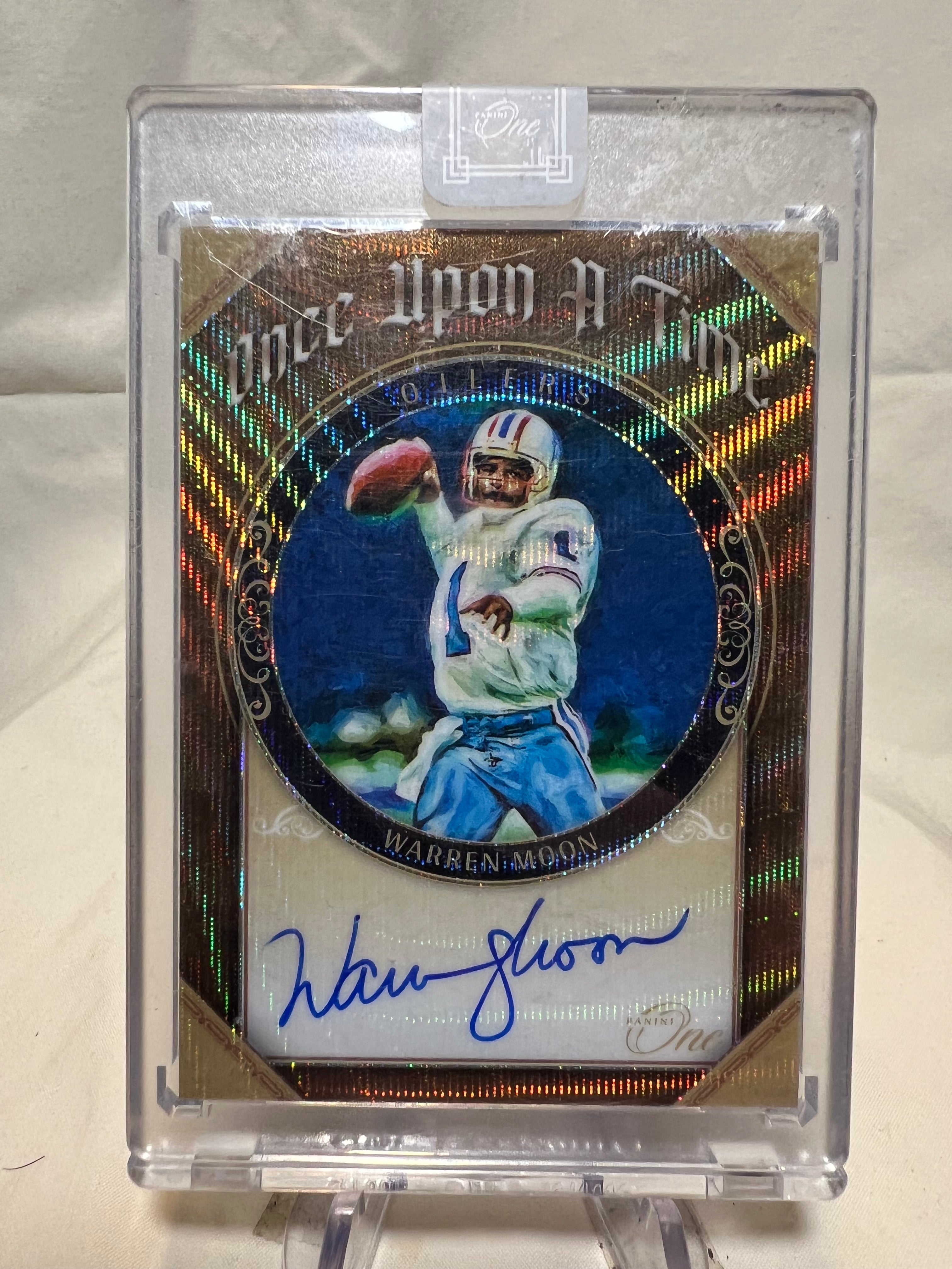 2021 Panini One Warren Moon Once Upon A Time /5  Oilers