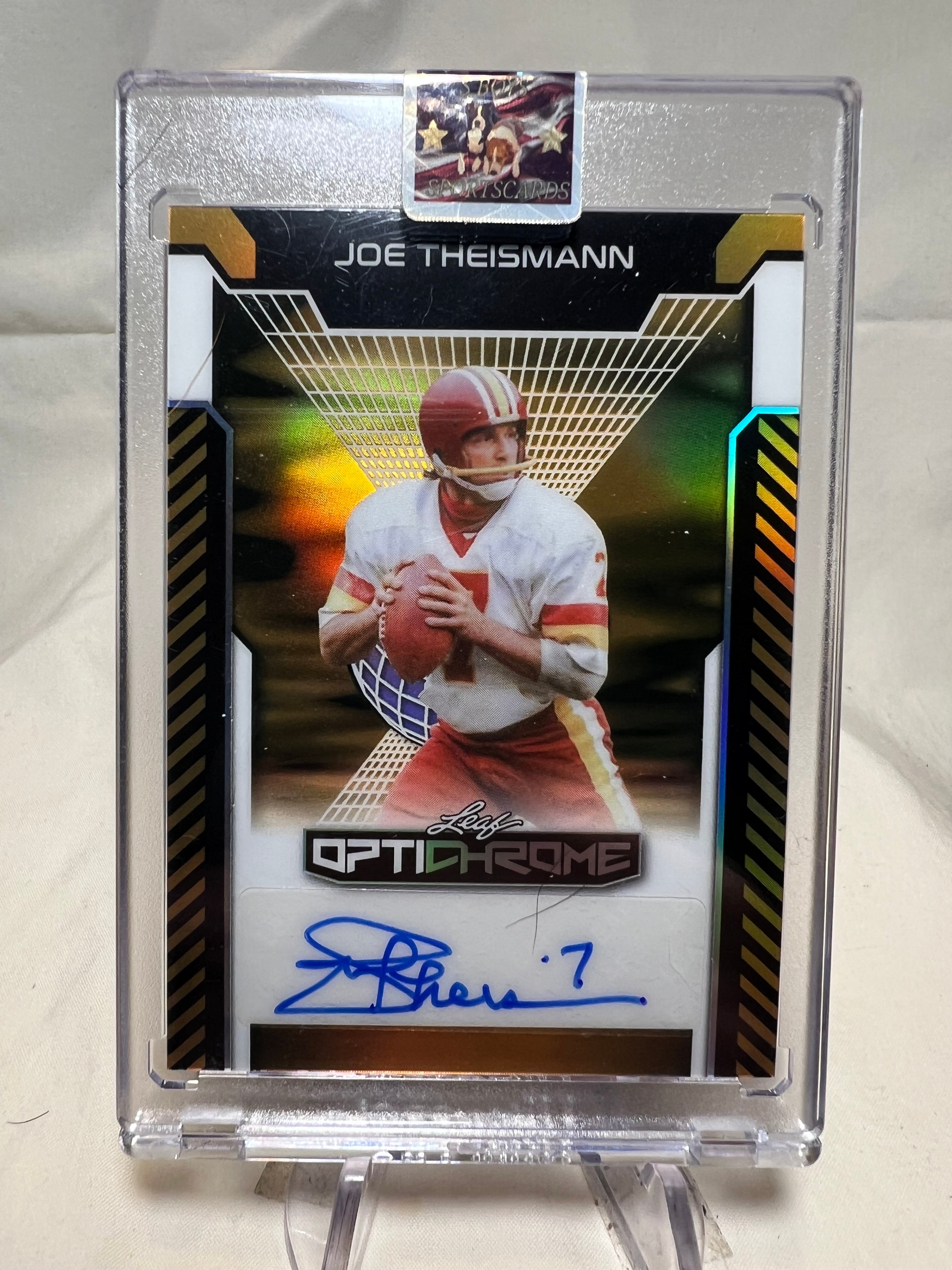 2025 Leaf Optichrome Joe Theismann Auto 1/1  Commanders
