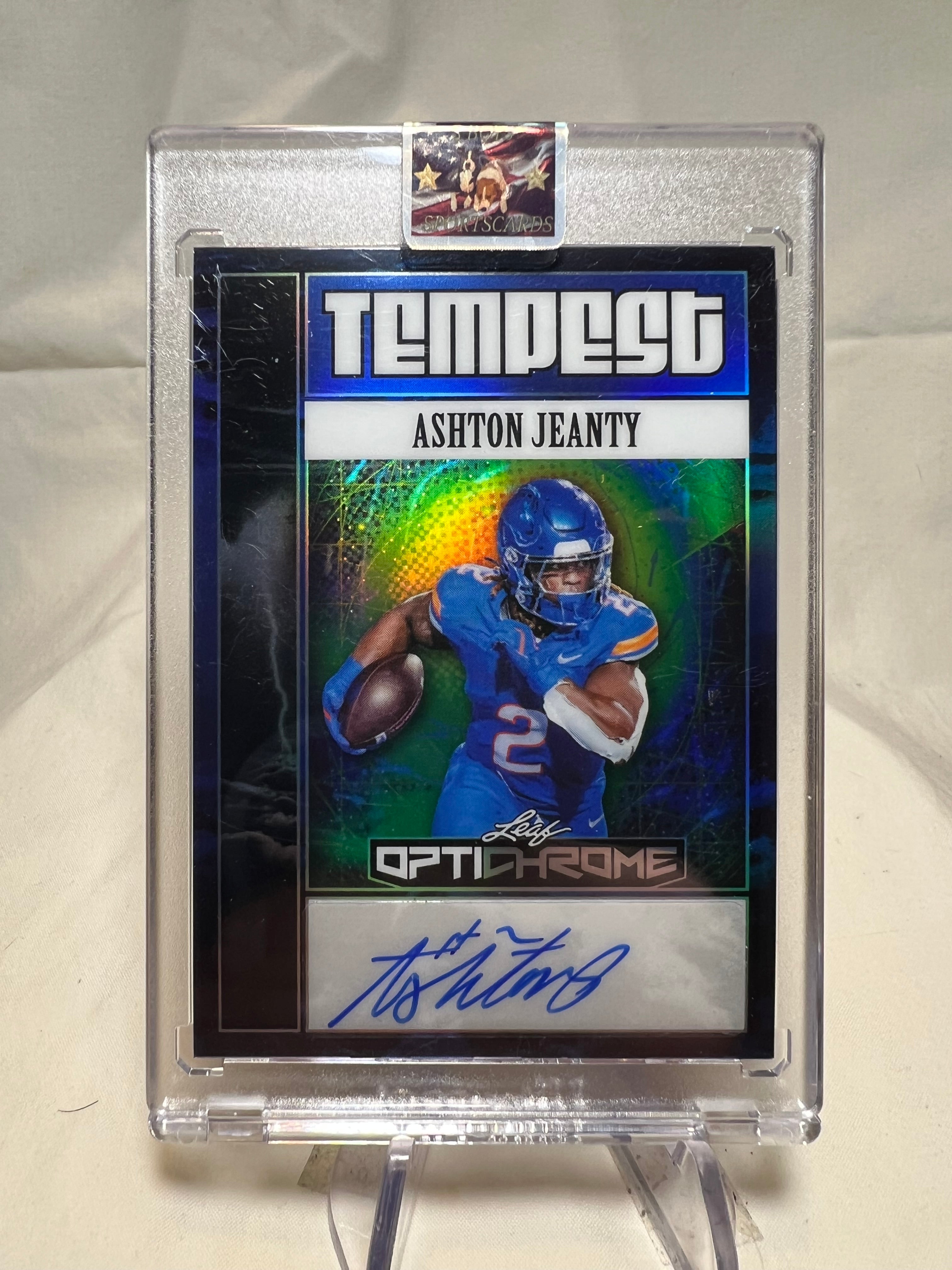 2025 Leaf Optichrome Ashton Jeanty Tempest Auto 3/3  Raiders