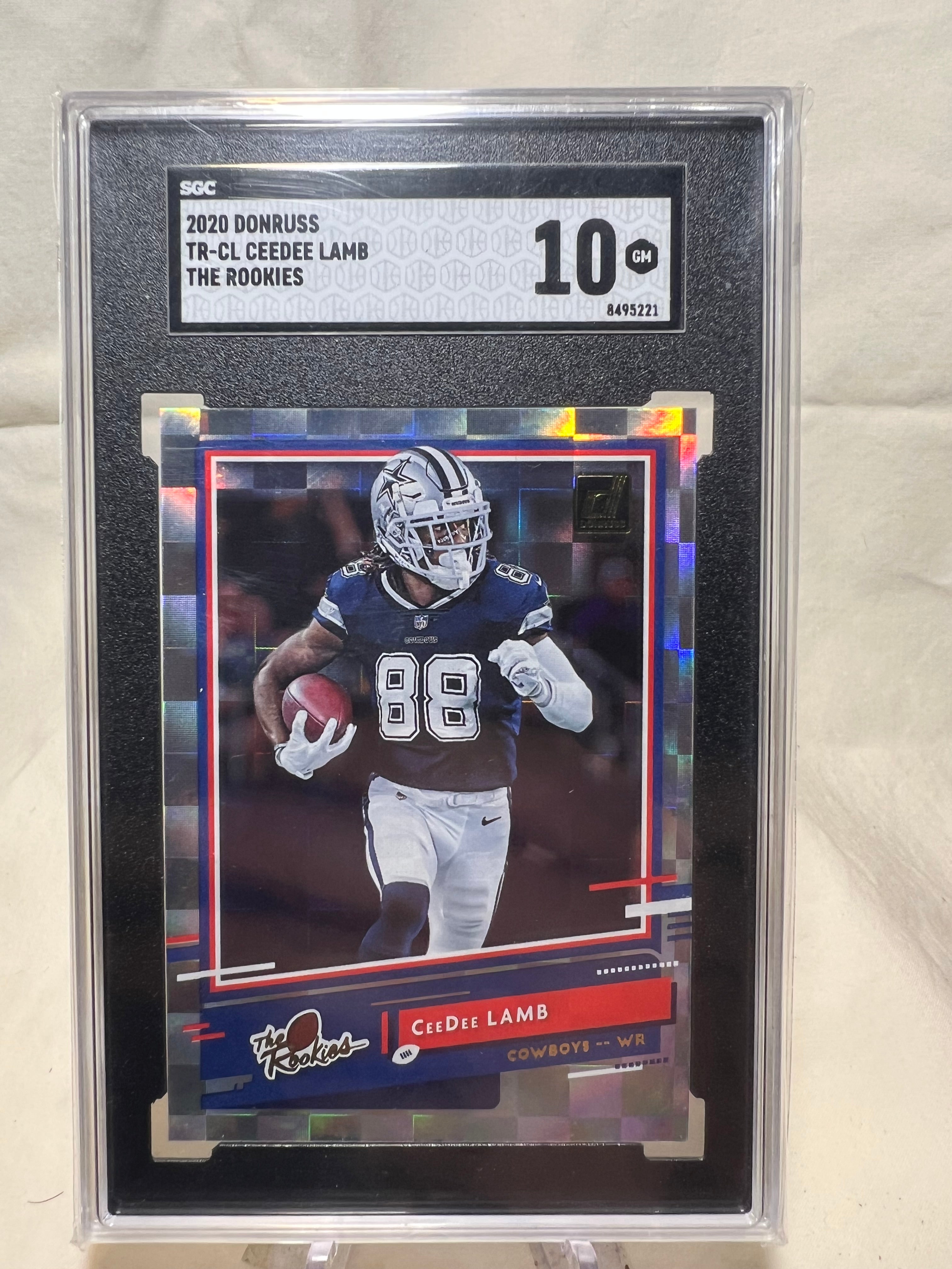 2020 Panini Donruss Ceedee Lamb The Rookies SGC 10  Cowboys