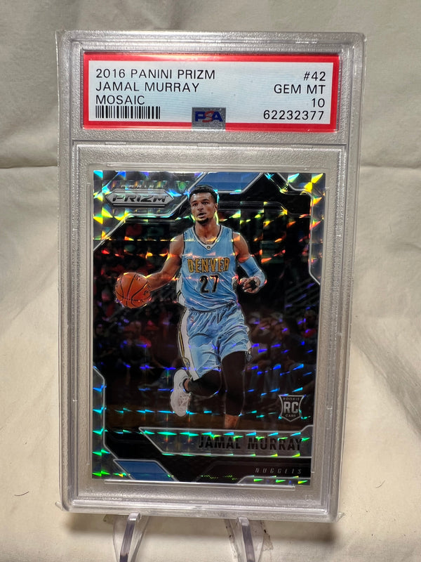 2016 Panini Prizm Jamal Murray Mosaic Rookie Card PSA 10