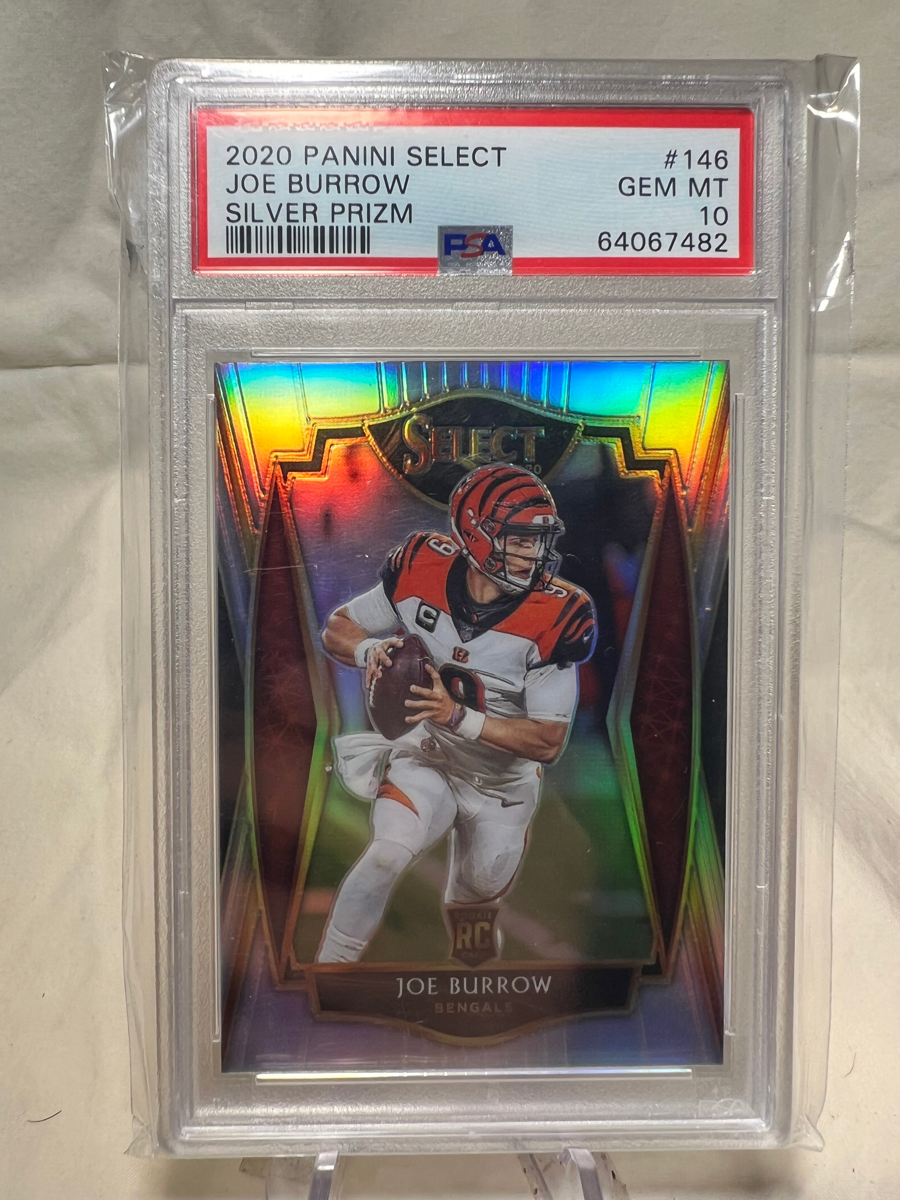 2020 Panini Select Joe Borrow Silver Prizm Rookie Card PSA 10.