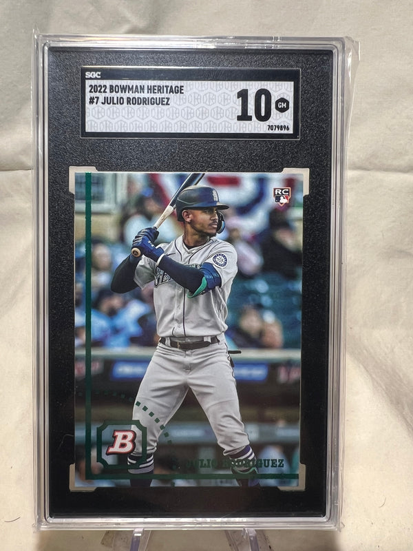 2022 Bowman Heritage Julio Rodriguez SGC 10