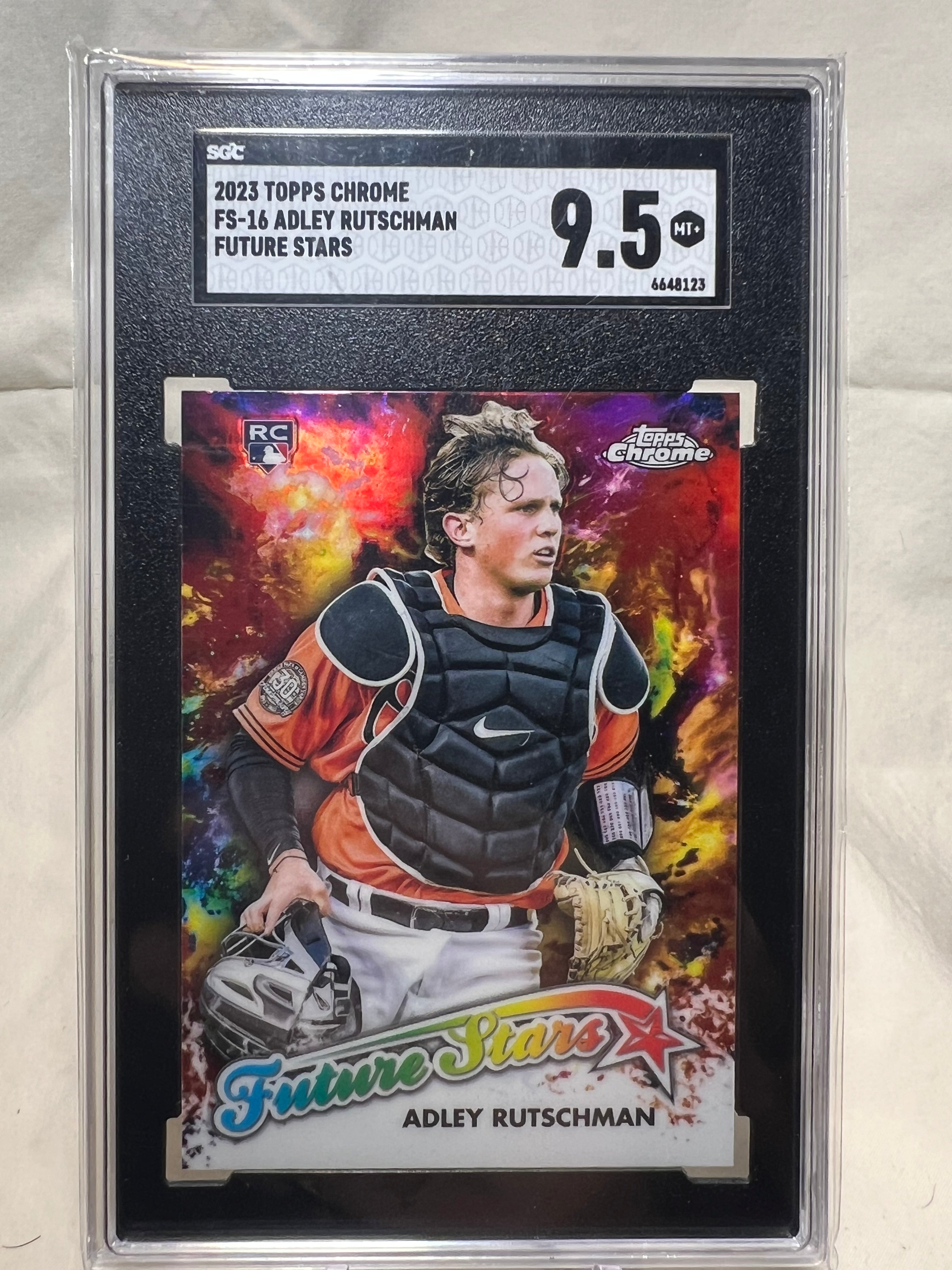 2023 Topps Chrome Adley Rutschman Future Stars Of Mlb Rookie Card SGC 9.5