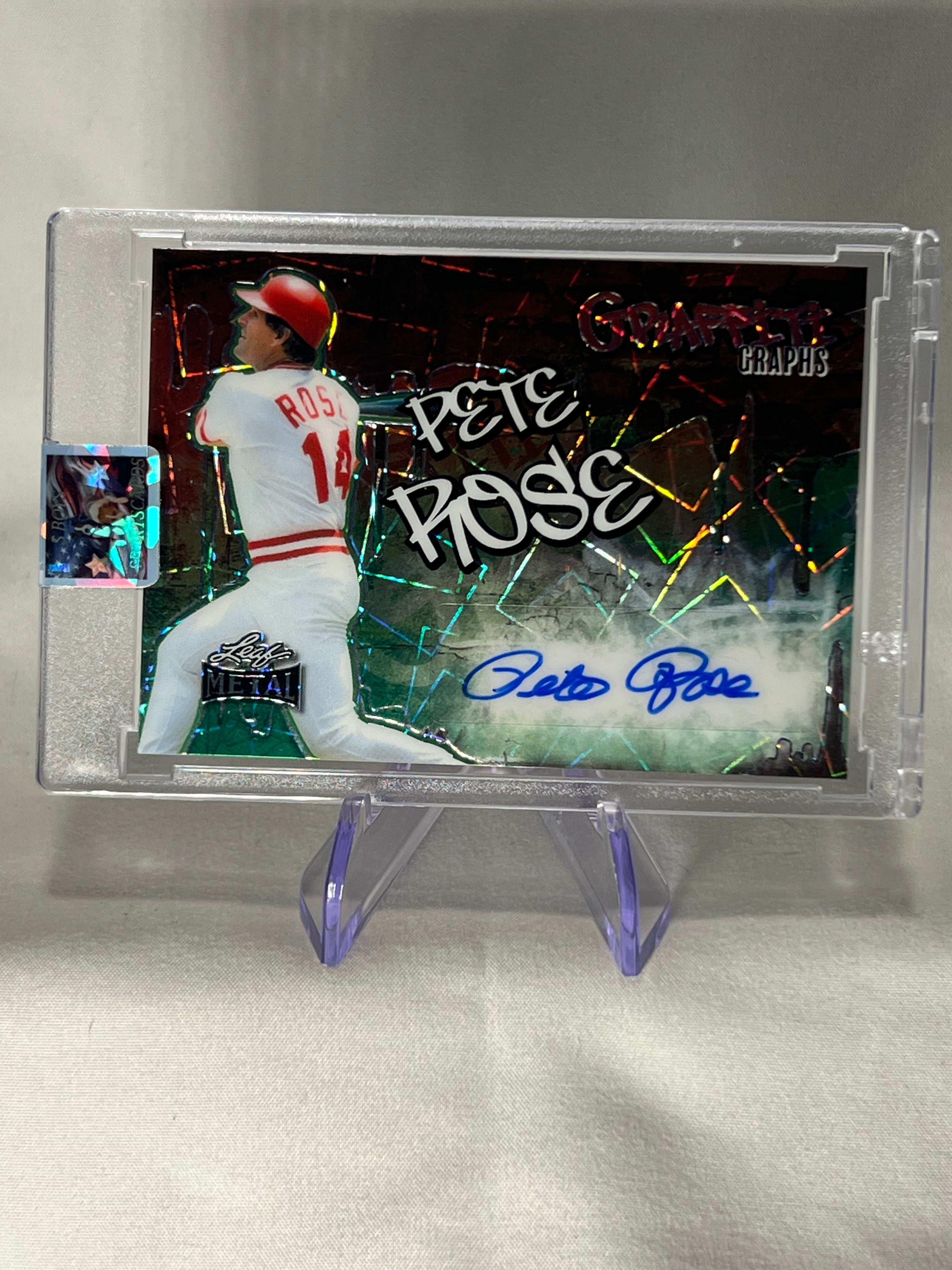 2024 Leaf Metal Pete Rose Graffiti Graph Auto /10