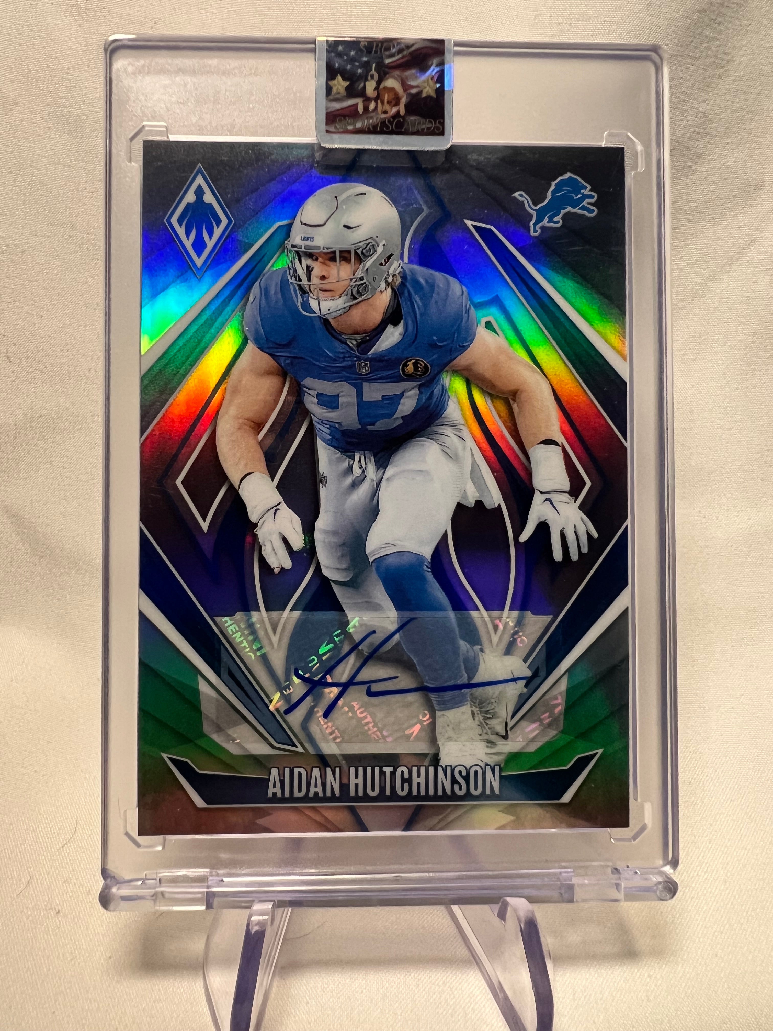 2024 Panini Phoenix Aidan Hutchinson Silver Auto /199
